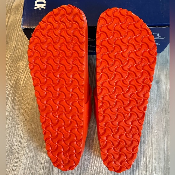Birkenstock Gizeh EVA Flame Orange Rare Men’s Sandals Size 13 Regular Width New - Picture 7 of 9